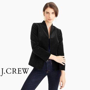J Crew Black Velvet Blazwe- NWT!